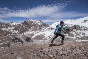 Fernanda Maciel run in Cerro Aconcagua in Mendoza, Argentina on January 11th, 2016