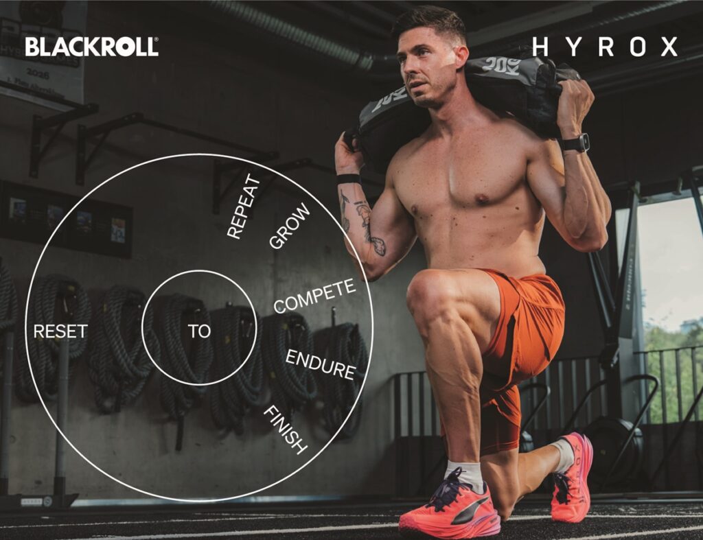 <b><b>BLACKROLL</b> entra nel circuito HYROX:</b> recovery e performance insieme

